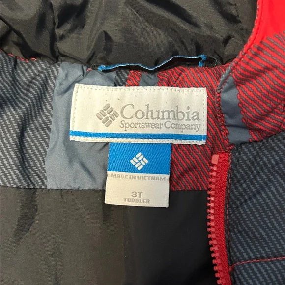 Columbia kids hoodies winter coat red and gray size 3T - Picture 2 of 8